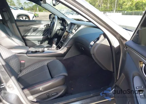 2019 Infiniti Q50 3.0T Red Sport 400 from USA, damaged, VIN JN1FV7AP8KM760675